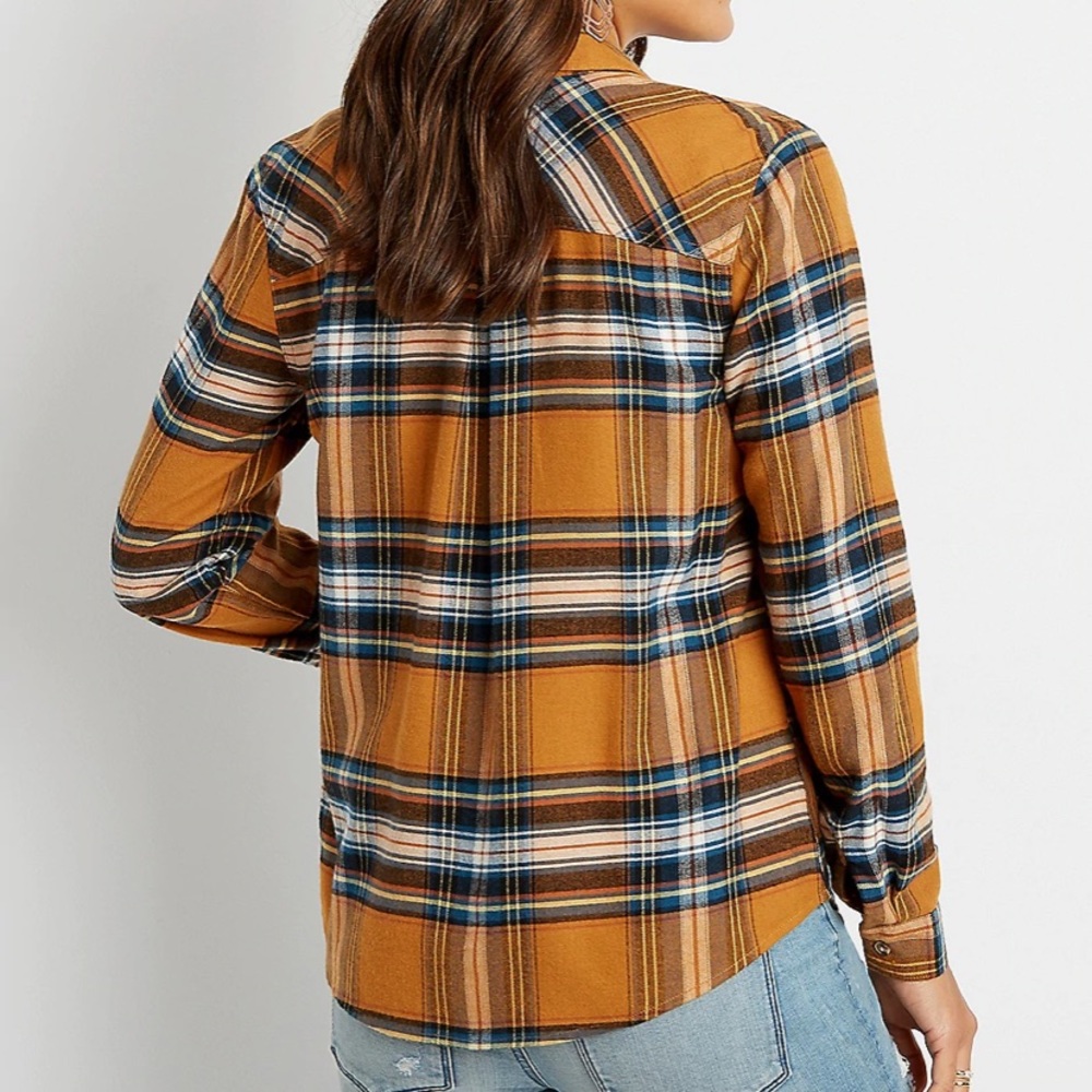 Plaid Button Up - Picture 2 of 3